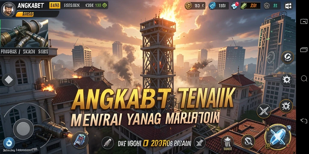 Tampilan gameplay ANGKABET yang menantang dalam Tower Defense.