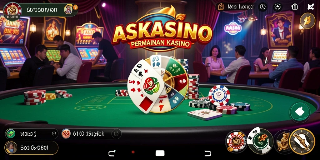 Gameplay menegangkan di <strong>ASKASINO</strong> yang menampilkan aksi kasino.