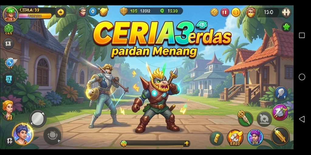 Screenshot CERIA33 menampilkan gameplay penuh strategi yang menantang.