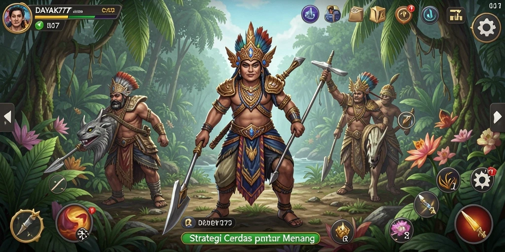 Tampilan gameplay menegangkan dalam DAYAK777 dengan strategi yang memukau.