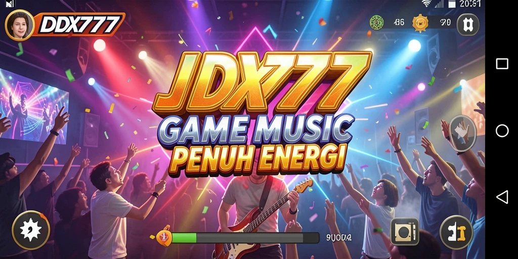 Tampilan gameplay IDX777 menunjukkan keseruan bermain musik.