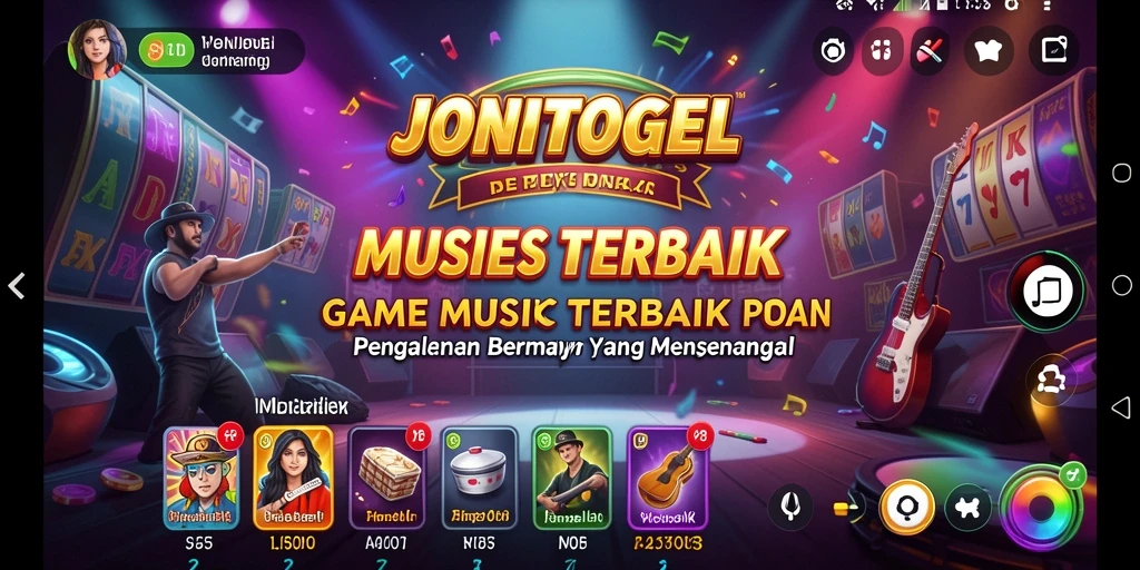 Tampilan menarik gameplay JONITOGEL yang penuh warna.