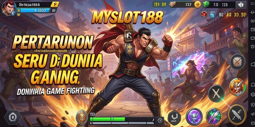 Tampilan gameplay seru dari MYSLOT188 saat pertarungan berlangsung.