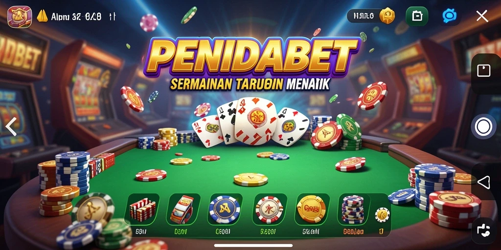 Screenshot gameplay PENIDABET menunjukkan berbagai jenis permainan taruhan yang menarik.