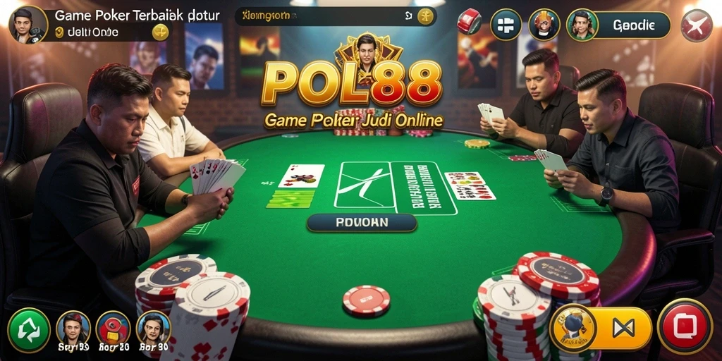 Screenshot gameplay POL88 menampilkan aksi seru permainan poker.