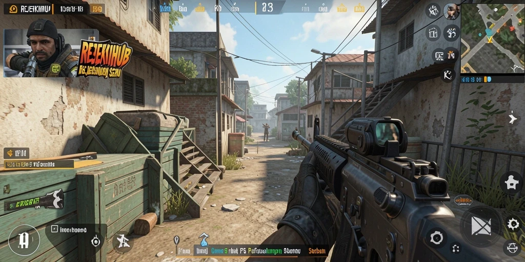 Gameplay seru dan menegangkan di REJEKIHUB FPS.