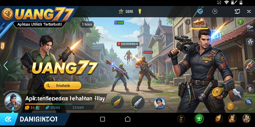 Tampilan sederhana dan fungsional UANG77 untuk pengelolaan keuangan.